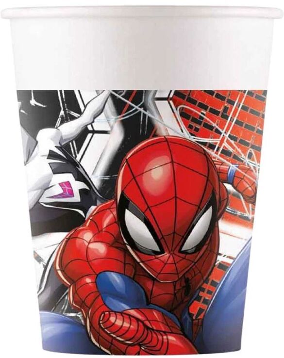Ποτήρια Χάρτινα Spiderman World Of Web 200ml 8Τμχ (97315) (0)