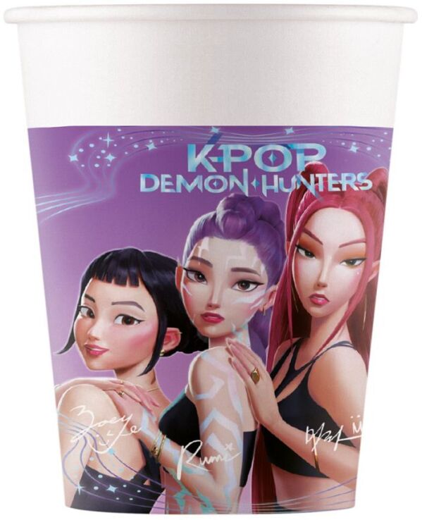 Ποτήρια Χάρτινα K-Pop Demon Hunters 200ml 8Τμχ (98640) (0)