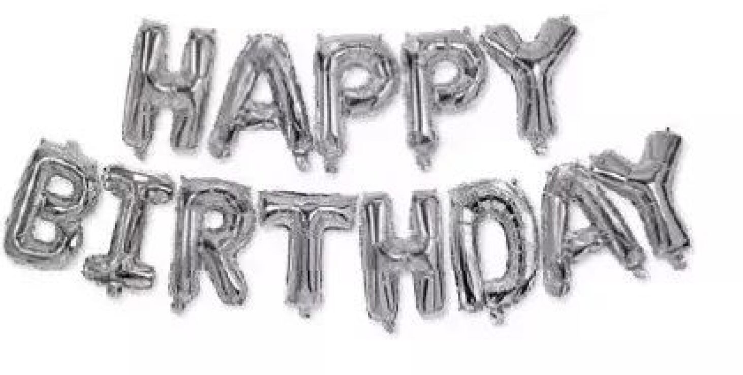 Μπαλόνι Foil Happy Birthday Silver (93791) (0)