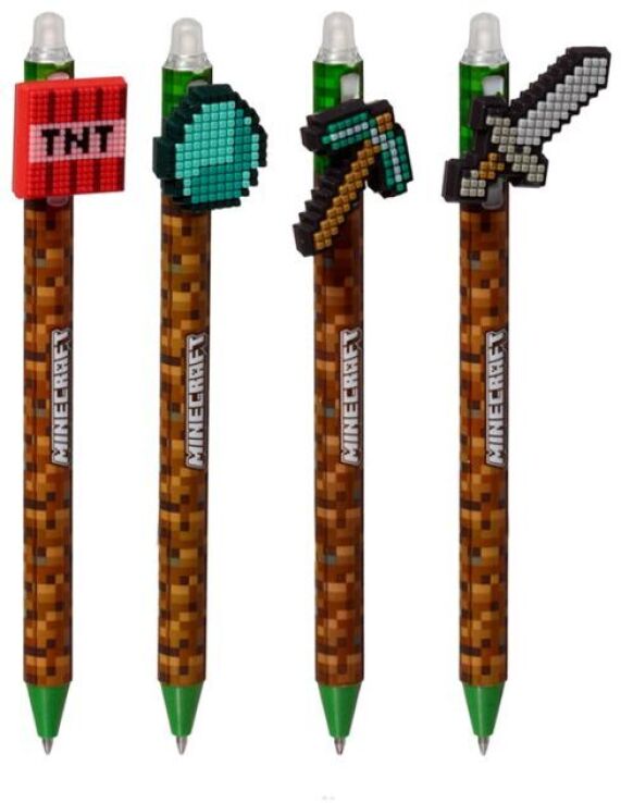 Puckator Στυλό Erasable Minecraft Tools-4 Σχέδια-1Τμχ (PEN275) (0)