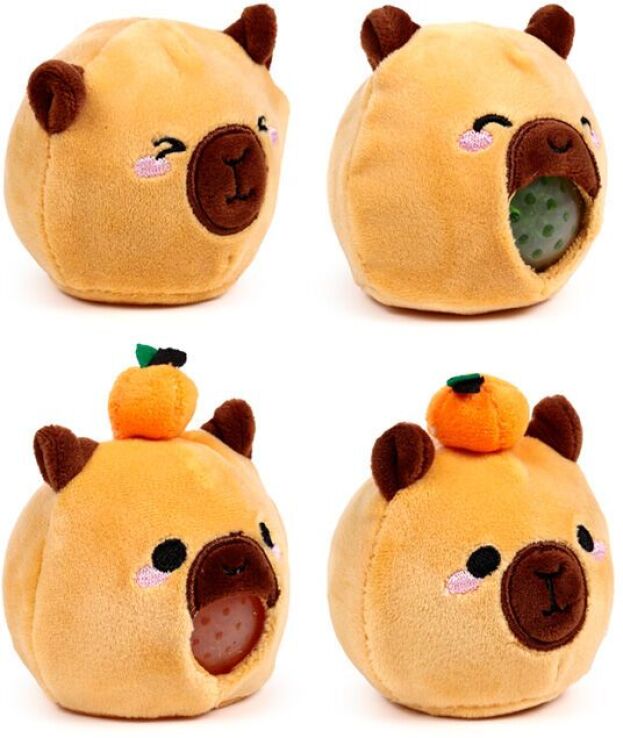 Puckator Λούτρινο Squeezy Καπιμπάρα-2 Σχέδια (TY991) (0)