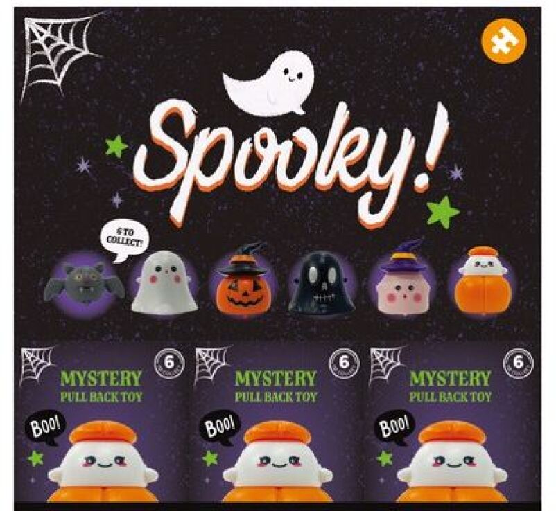 Puckator Mystery Spooky Pull Back-6 Σχέδια (TY1164) (1)