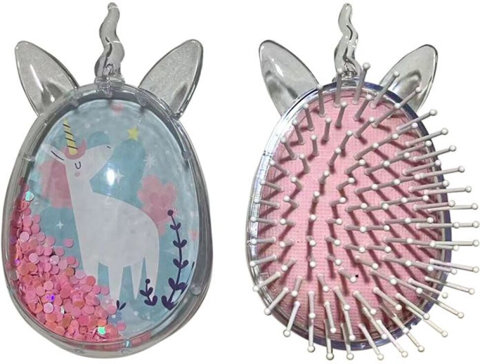 Puckator Βούρτσα Μαλλιών Μονόκερος-2 Σχέδια (BRU33) (1)