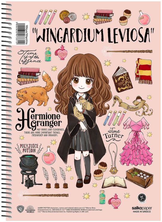Salko Τετράδιο Harry Potter Magical Σπιράλ 17x25 2 Θέματα 120 Σελίδες-4 Σχέδια (7332) (2)