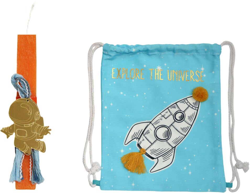 Λαμπάδα Με Σακίδιο Πλάτης Διάστημα (ΠΛ067) (0)