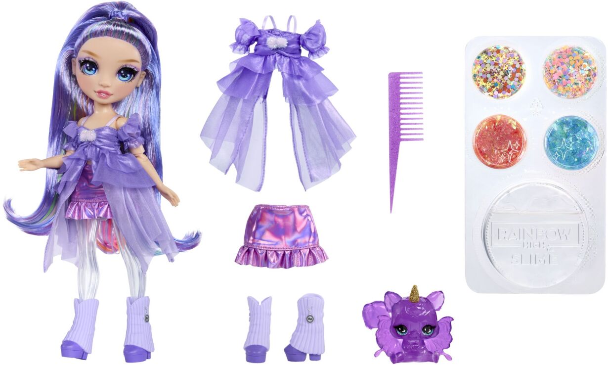 Rainbow High Shimmers Κούκλα & Slime-Violet (122425EU) (3)