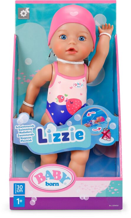 Baby Born Lizzie Κούκλα Κολυμβήτρια 30cm (839454) (1)