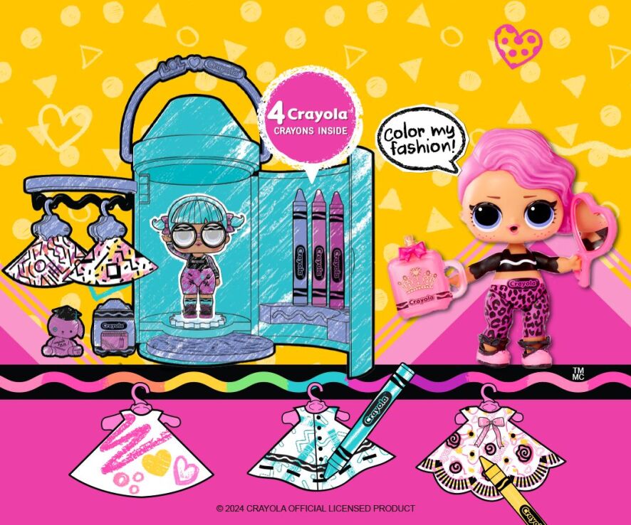 L.O.L Surprise Loves Crayola Studio Ζωγραφικής Με Κούκλα-8 Σχέδια-1Τμχ (505273EUC) (3)