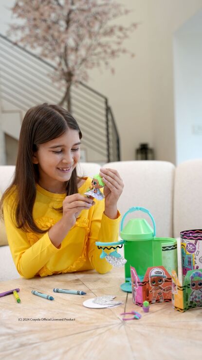 L.O.L Surprise Loves Crayola Studio Ζωγραφικής Με Κούκλα-8 Σχέδια-1Τμχ (505273EUC) (5)