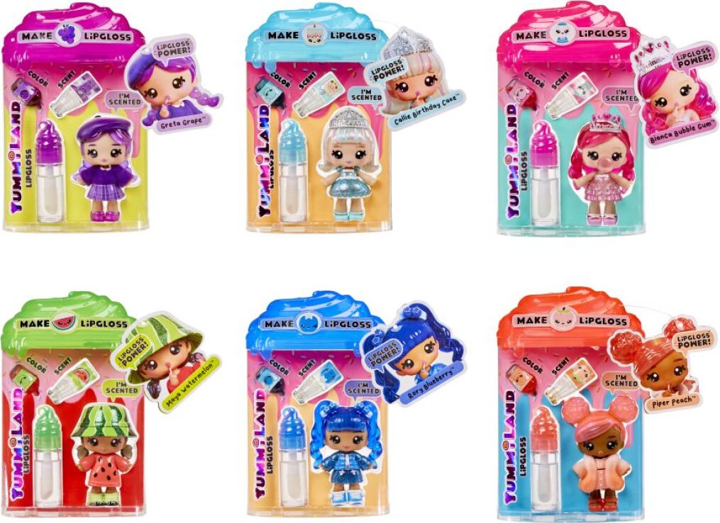 Yummiland Lipgloss Κούκλα-6 Σχέδια (120872EUC) (2)