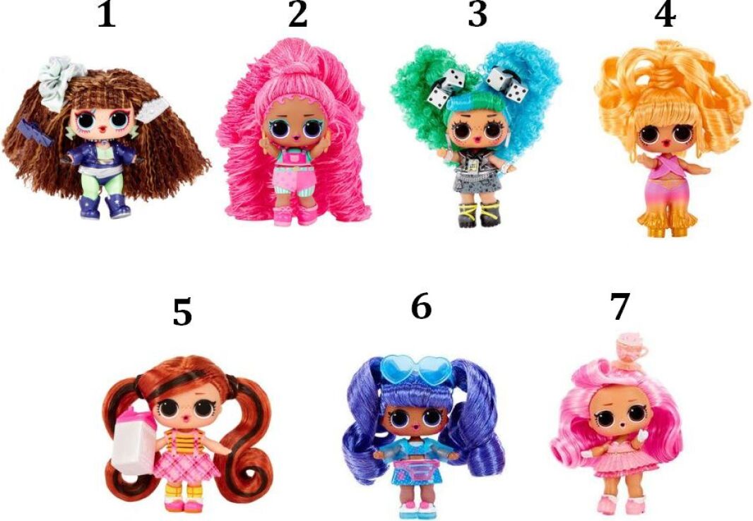 L.O.L Surprise Hair Hair Hair Κούκλα S2-7 Σχέδια (584445EUC) (1)