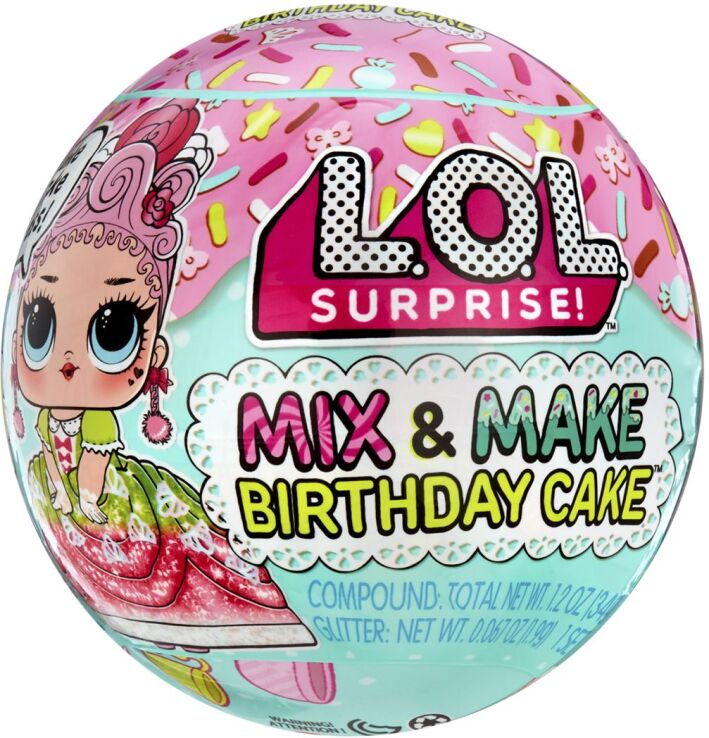 L.O.L Surprise Mix & Make Birthday Cake Κούκλα-9 Σχέδια-1Τμχ (593140EUC) (0)