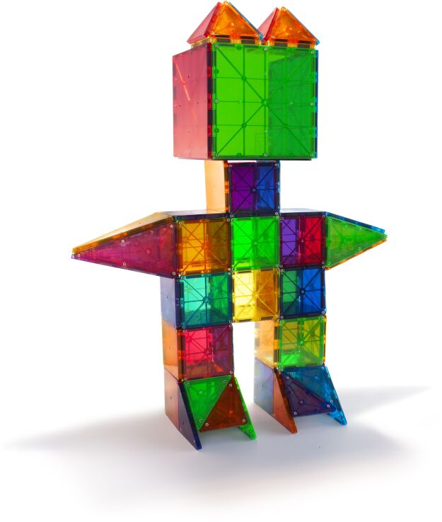 Magna-Tiles Clear Colors Set-100 Τμχ (04300) (4)