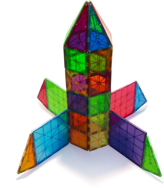 Magna-Tiles Clear Colors Set-100 Τμχ (04300) (5)