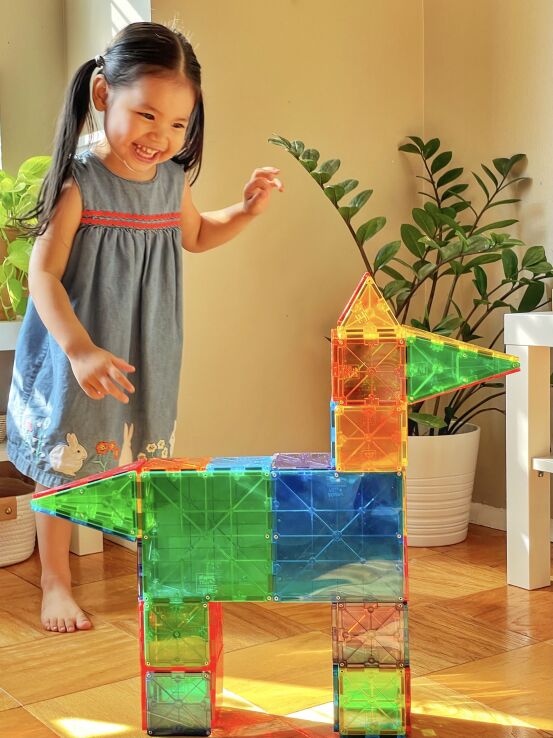 Magna-Tiles Clear Colors Set-100 Τμχ (04300) (9)