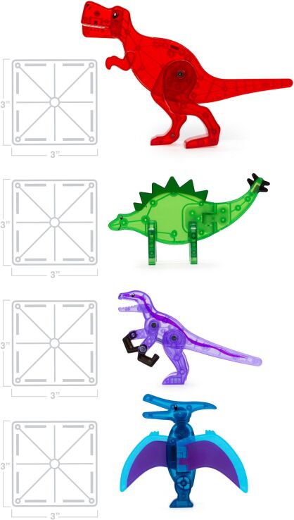 Magna-Tiles Dino World Set 40Τμχ (22840) (2)