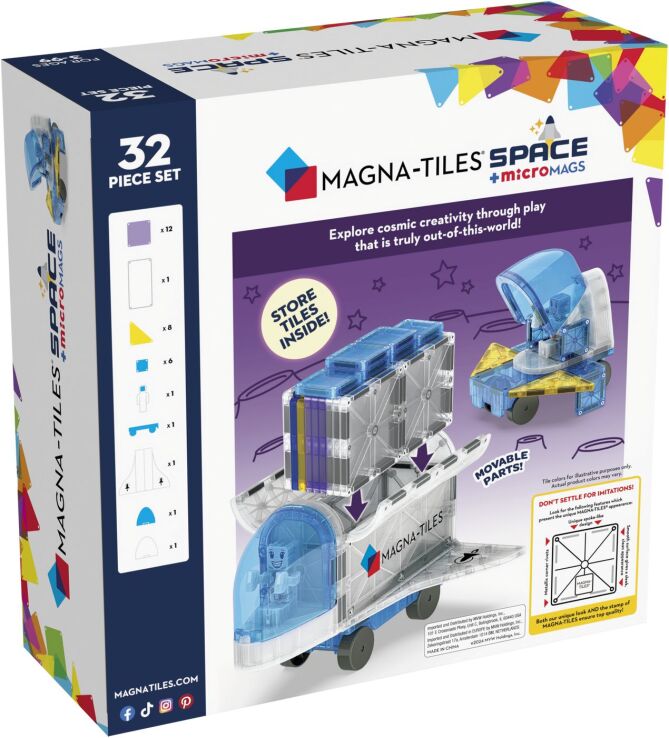 Magna-Tiles Space Set 32Τμχ (242032) (5)