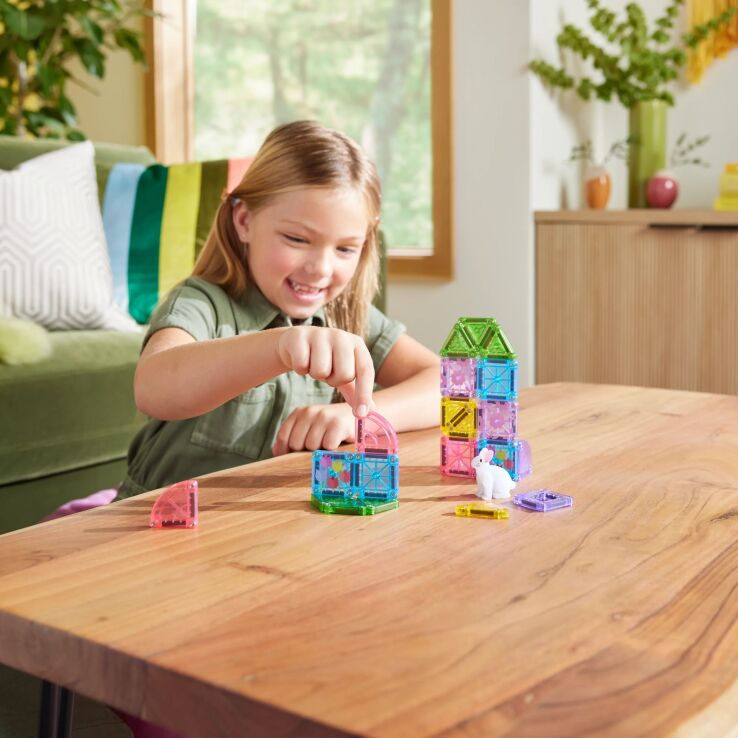 Magna-Tiles Micromags Spring Garden Travel Set 24Τμχ. (264024SG) (2)