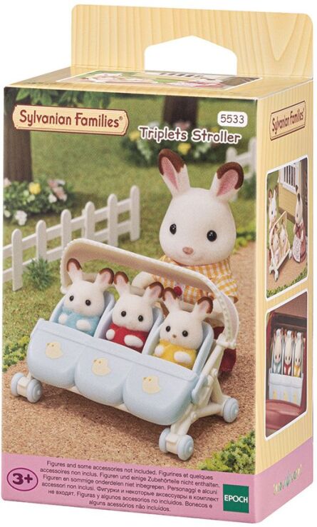 Sylvanian Families Triples Stroller (5533) (1)