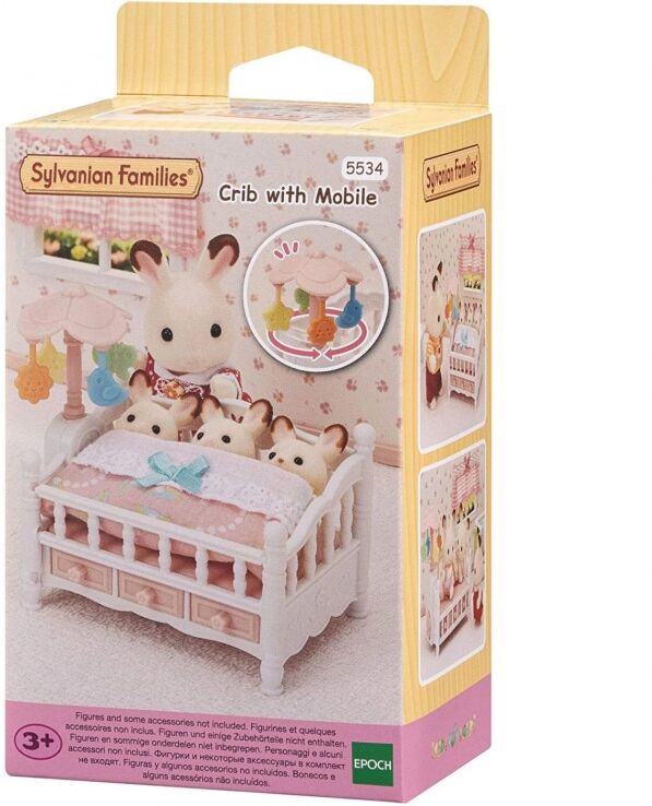 Sylvanian Families Crib With Mobile (5534) (1)