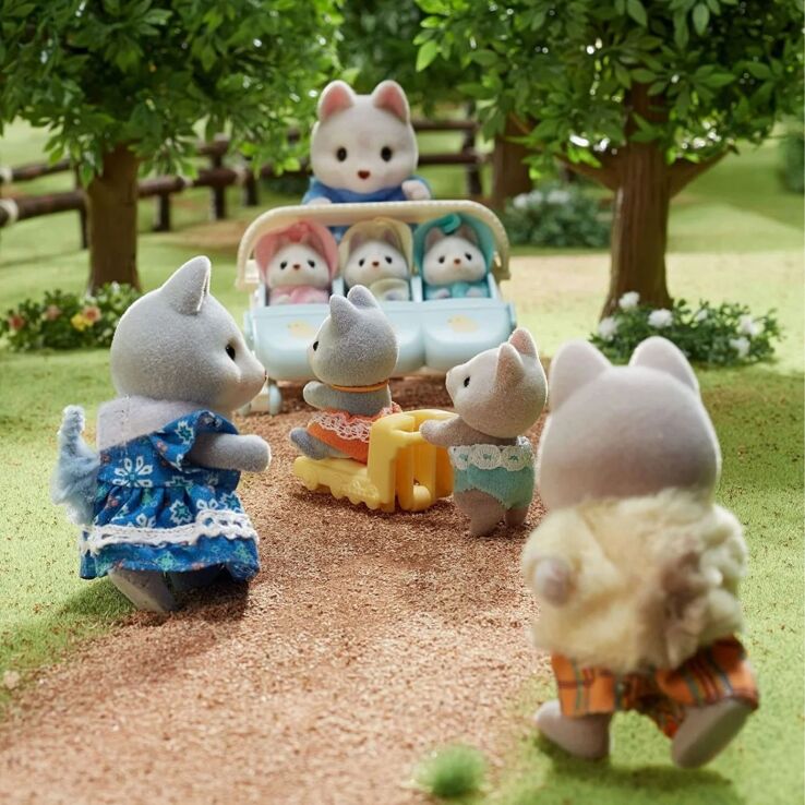 Sylvanian Families Husky Δίδυμα Μωρά (5638) (4)