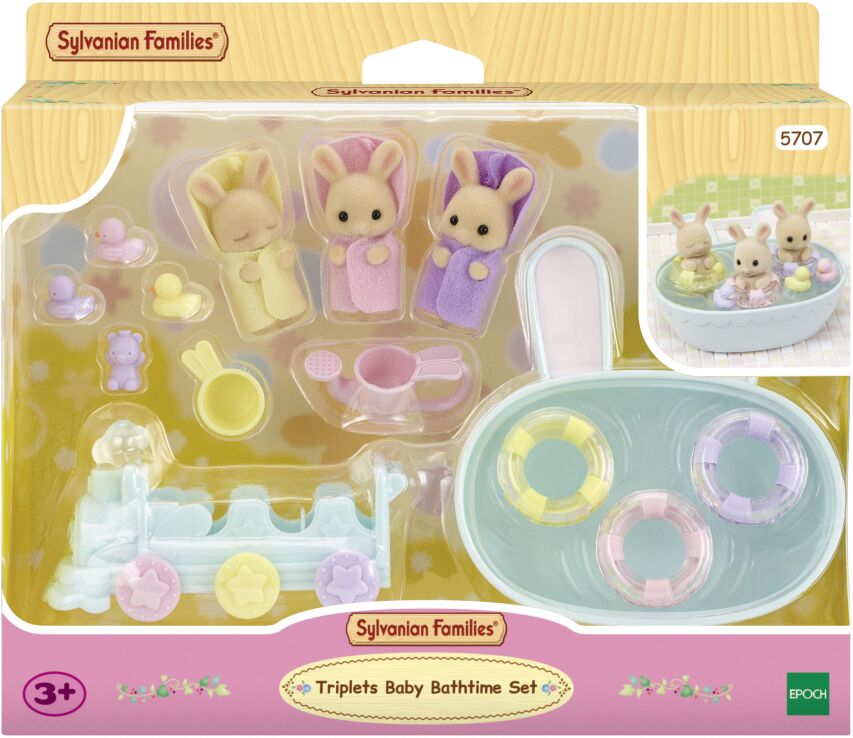Sylvanian Families Σετ Μπάνιου Για Τρίδυμα (5707) (0)