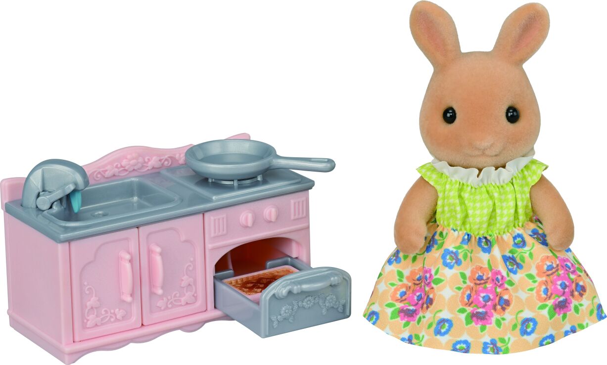 Sylvanian Families Sunny Rabbit Mama & Σετ Μαγειρέματος (5776) (0)