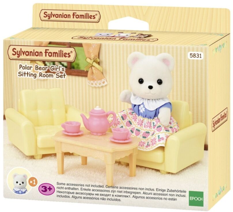 Sylvanian Families Polar Bear Girl's Sitting Room Set (5831) (1)