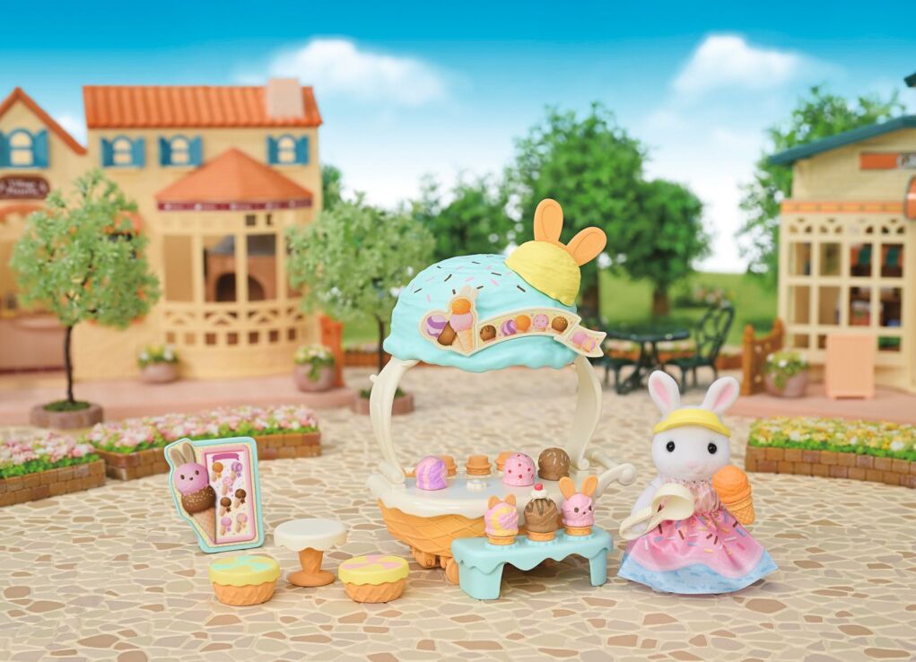 Sylvanian Families Ice Cream Cart (5833) (3)