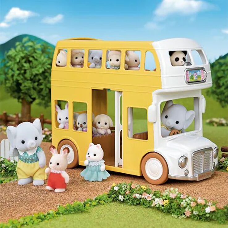 Sylvanian Families Διώροφο Λεωφορείο Βρεφονηπιακού Σταθμού (5879) (4)
