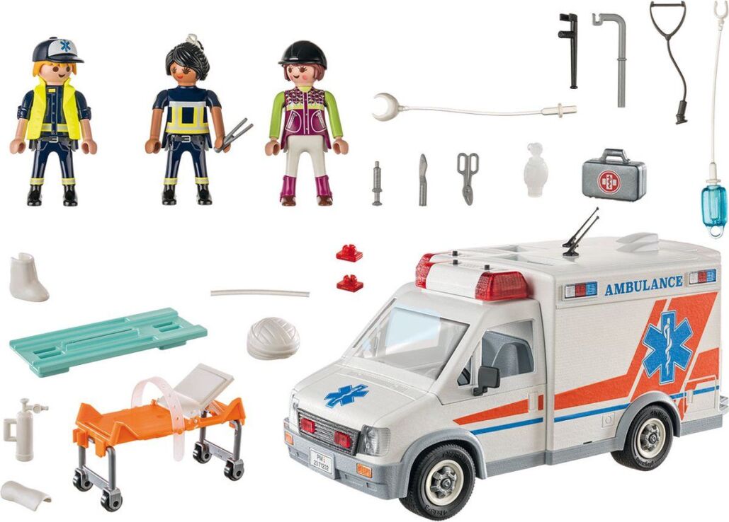 Playmobil Ασθενοφόρο Με Διασώστες (71232) (4)
