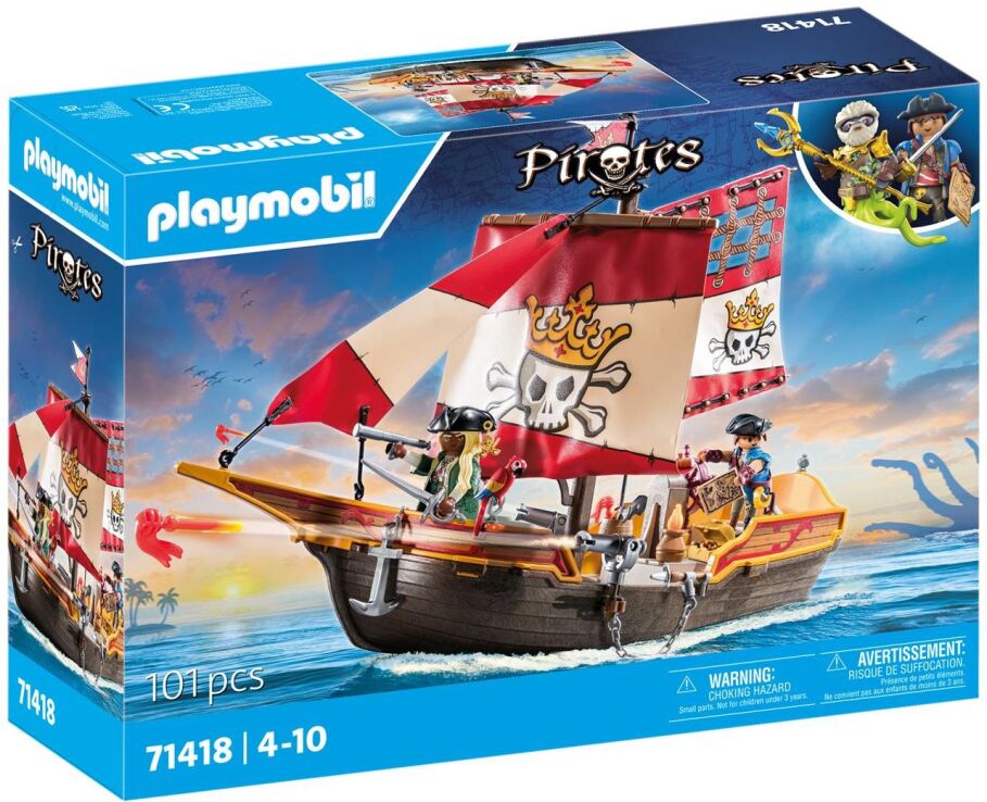 Playmobil Πειρατική Γαλέρα Ο Βασιλιάς Των Πειρατών (71418) (1)