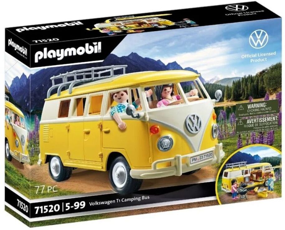 Playmobil Volkswagen T1 Camping Bus-Κίτρινο (71520) (1)
