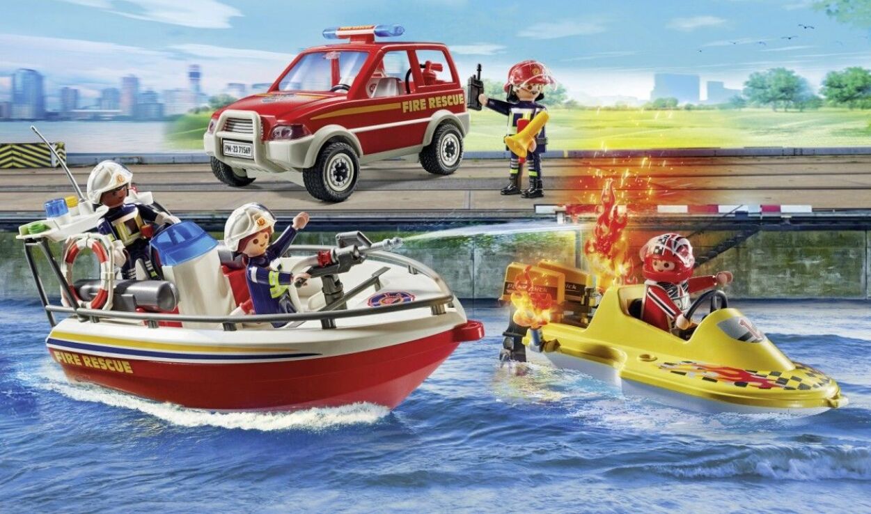 Playmobil Επιχείρηση Πυροσβεστικής Στη Θάλασσα (71569) (2)