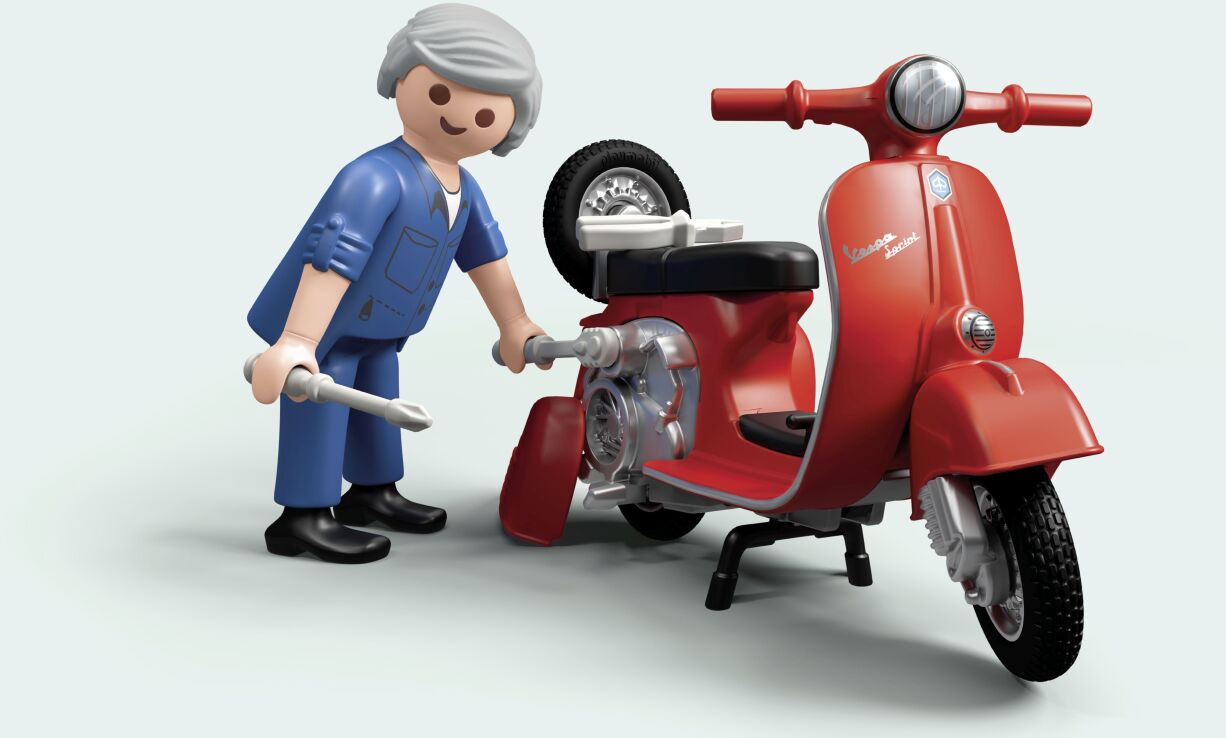 Playmobil Vespa Συνεργείο Για Vespa (71620) (5)