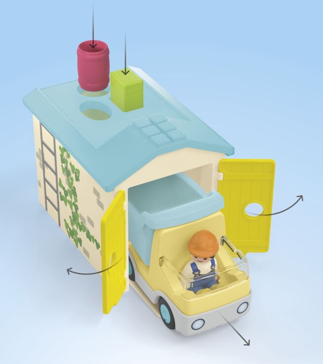 Playmobil Junior Φορτηγό Με Γκαράζ (71686) (3)