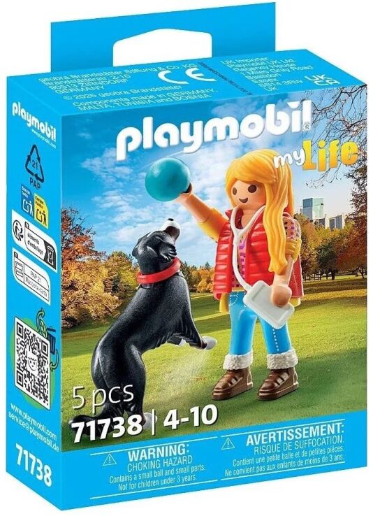 Playmobil Γυναίκα Με Ορεινό Σκύλο Μπερνίζ (71738) (1)