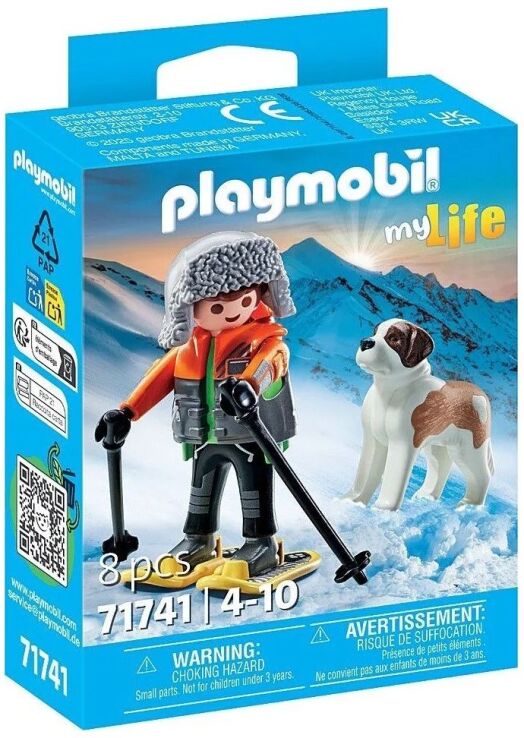 Playmobil Ορειβάτης Με Σκύλο Του Αγίου Βερνάρδου (71741) (1)