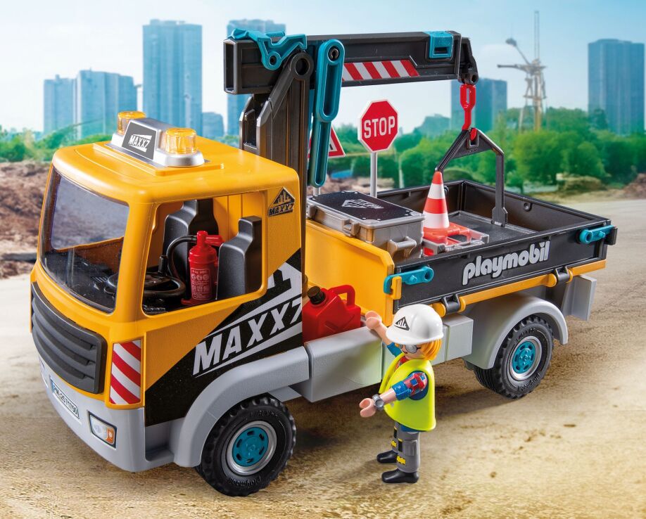 Playmobil Φορτηγό Με Γερανό (71750) (4)