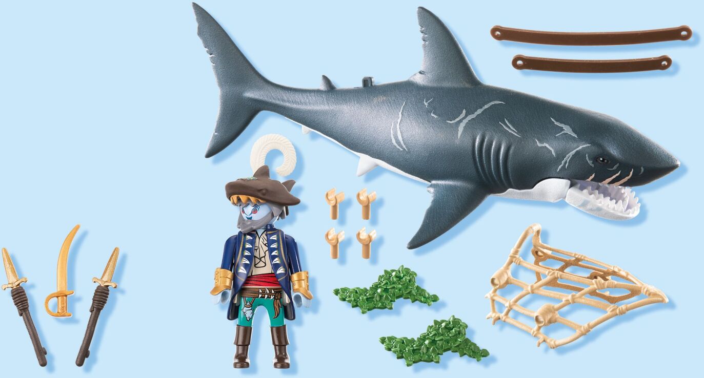 Playmobil Πειρατής Με Γιγαντιαίο Καρχαρία (71793) (3)