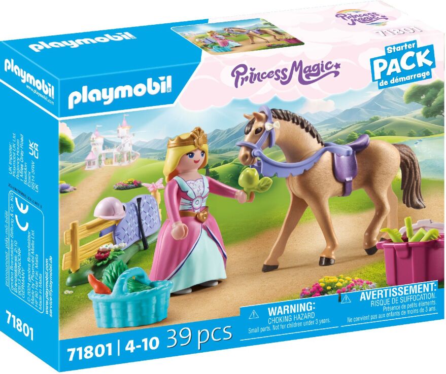 Playmobil Starter Pack Πριγκίπισσα Με Άλογο Ιππασίας (71801) (1)