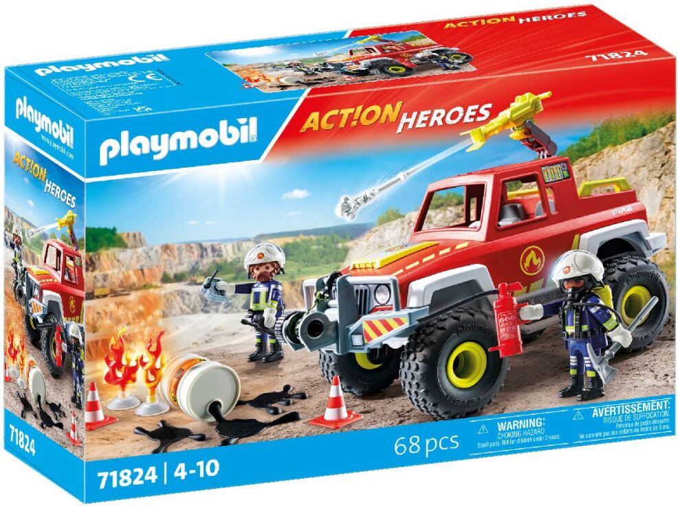 Playmobil Πυροσβεστικό Όχημα 4Χ4 (71824) (1)