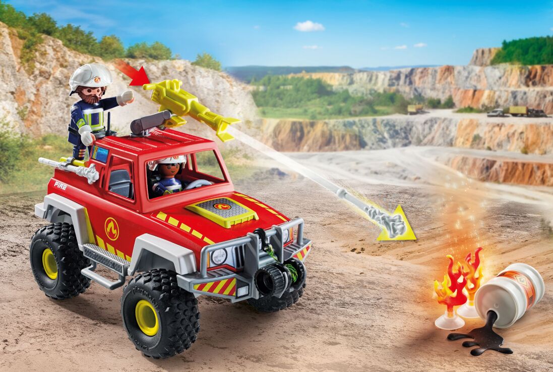 Playmobil Πυροσβεστικό Όχημα 4Χ4 (71824) (3)
