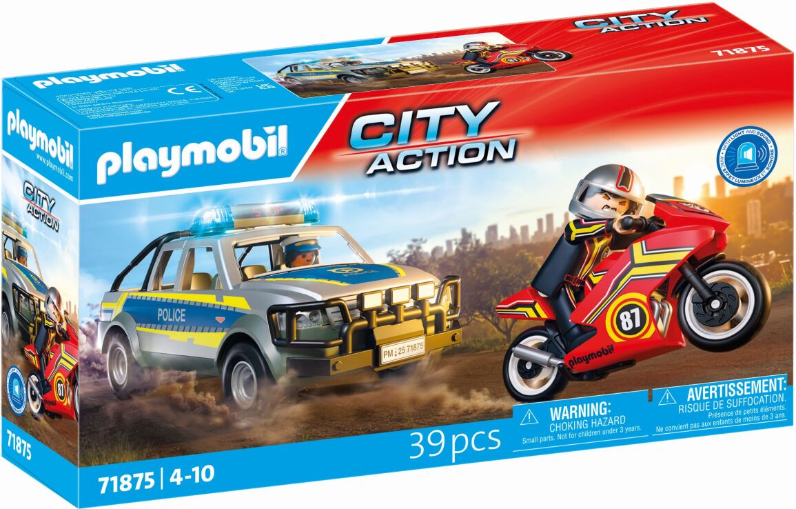 Playmobil Αστυνομικό Όχημα Pickup & Μοτοσυκλέτα (71875) (1)