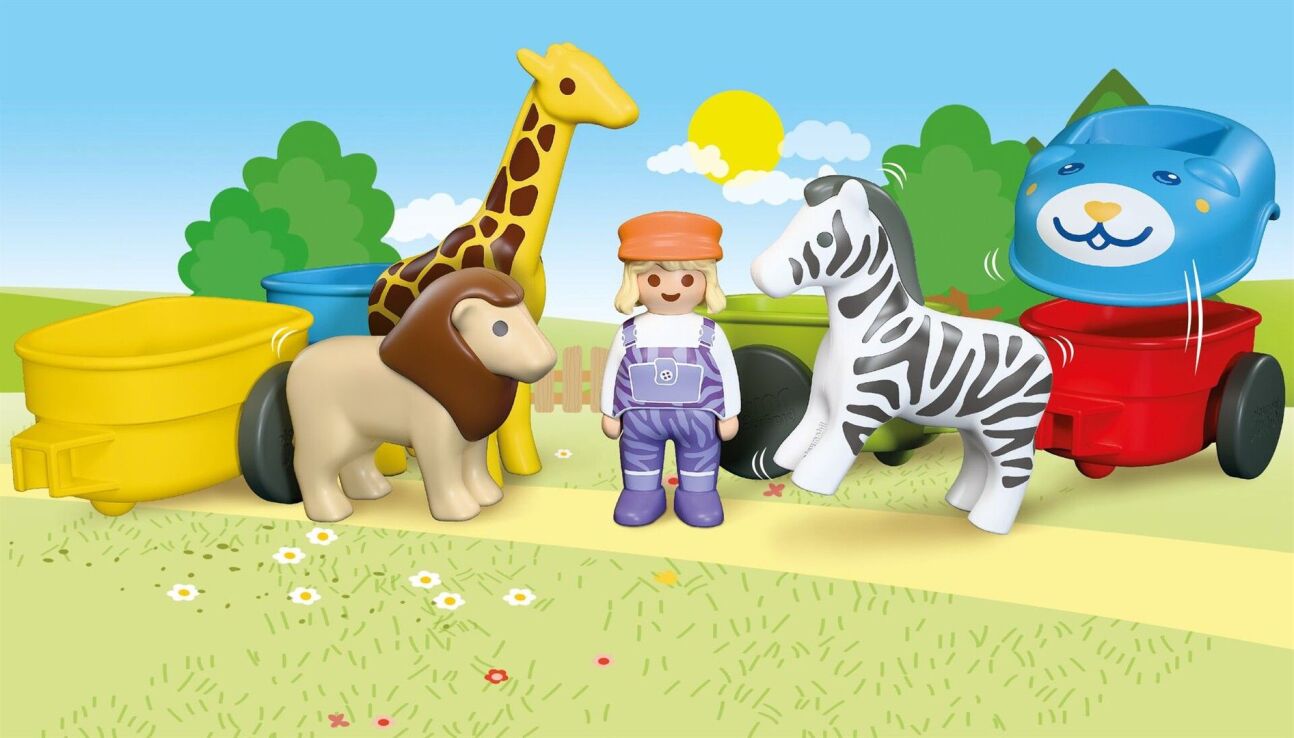 Playmobil Junior Τρένο Με Ζωάκια (72084) (4)
