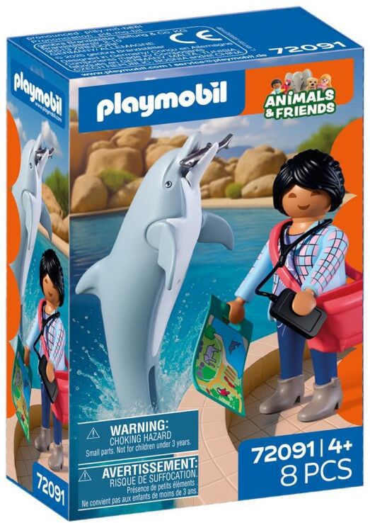 Playmobil Δελφίνι Και Επισκέπτης Πάρκου (72091) (1)
