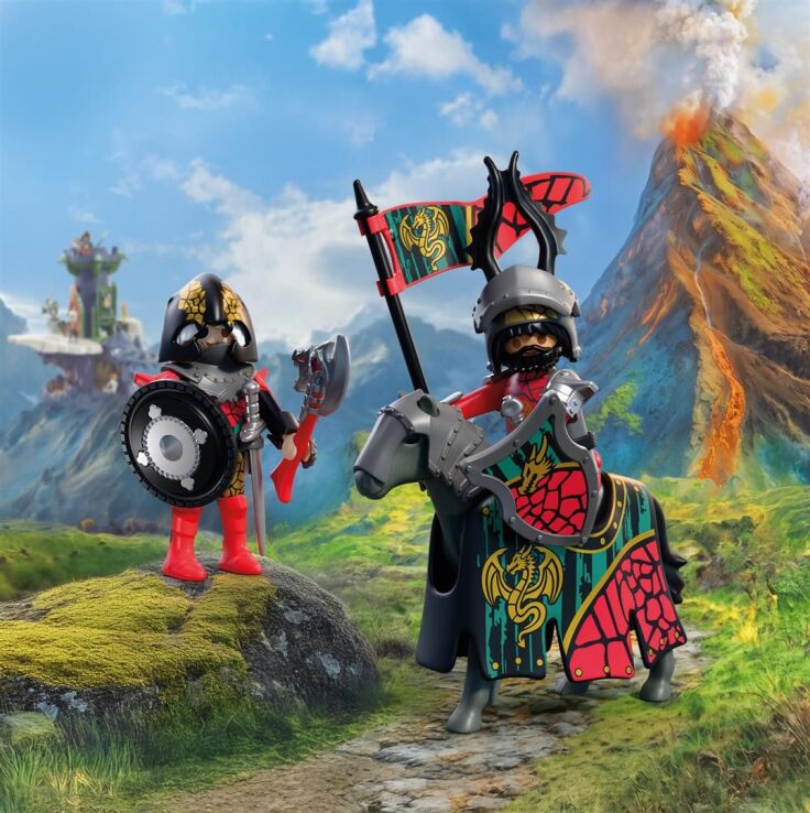 Playmobil Αρχηγός Ιπποτών Δράκων Και Πολεμιστής (72118) (3)