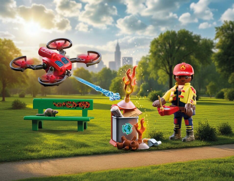 Playmobil Drone Πυροσβεστικής (72197) (3)