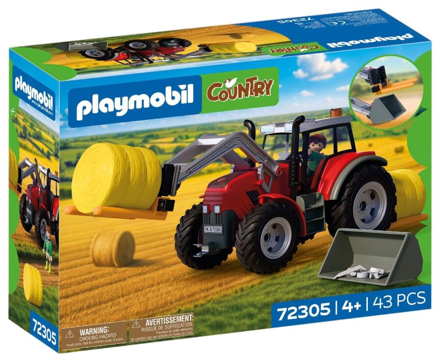 Playmobil Μεγάλο Τρακτέρ Με Μπάλες Σανού (72305) (1)