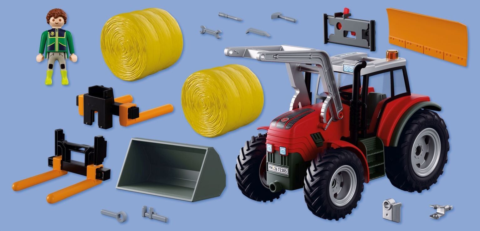 Playmobil Μεγάλο Τρακτέρ Με Μπάλες Σανού (72305) (4)